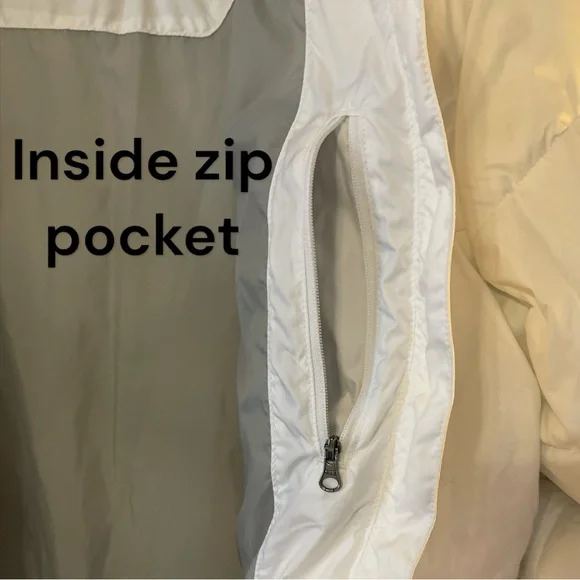 Columbia Women's Sportswear Co Quilted Jacket with Fur Trim Hood XL White - Picture 5 of 16